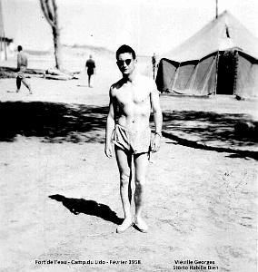 FORT-DE-L'EAU - CAMP DU LIDO - FEVRIER 1958 